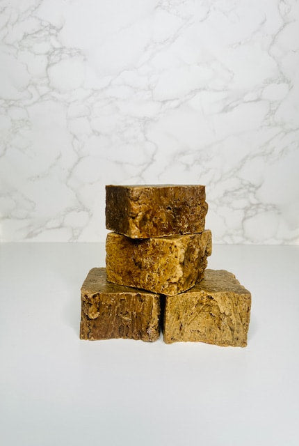 African Black Soap With (Oats & Honey)