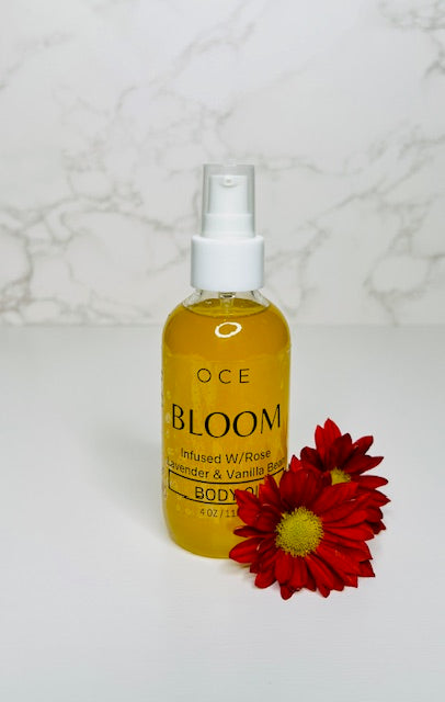 Bloom Body Oil ((Rose Lavender & Vanilla Floral Infusion))