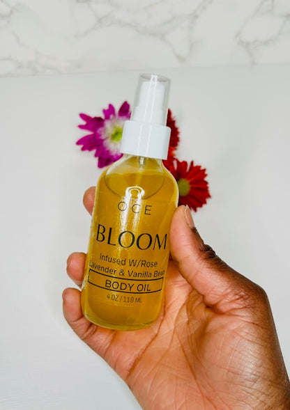 Bloom Body Oil ((Rose Lavender & Vanilla Floral Infusion))