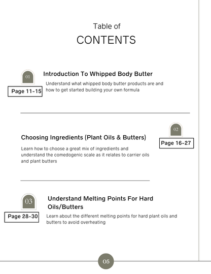 Body Butter 101 : A Complete Guide For Making Whipped Body Butter Products