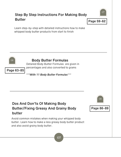 Body Butter 101 : A Complete Guide For Making Whipped Body Butter Products